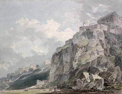 Nr. 1187 Der Castle Rock, Edinburgh, ca. 1793 von Thomas Girtin